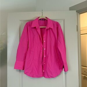 Pink Button-Up Shirt ZARA